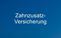 Zahnzusatzversicherung